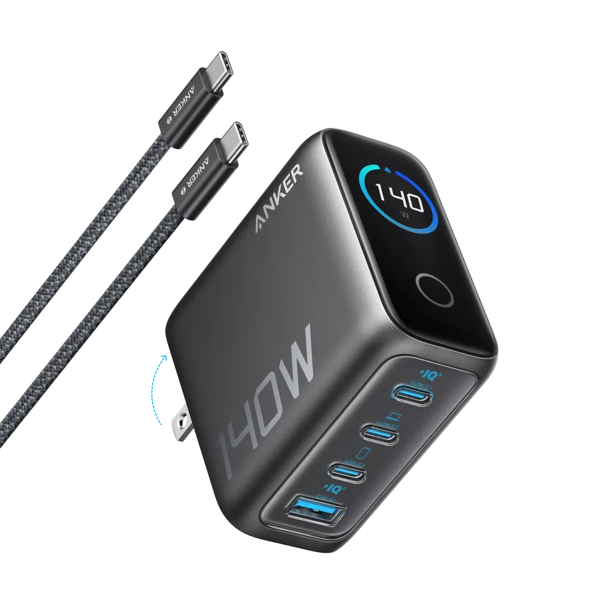 نمای محصول Anker Charger (140W, 4-Port)