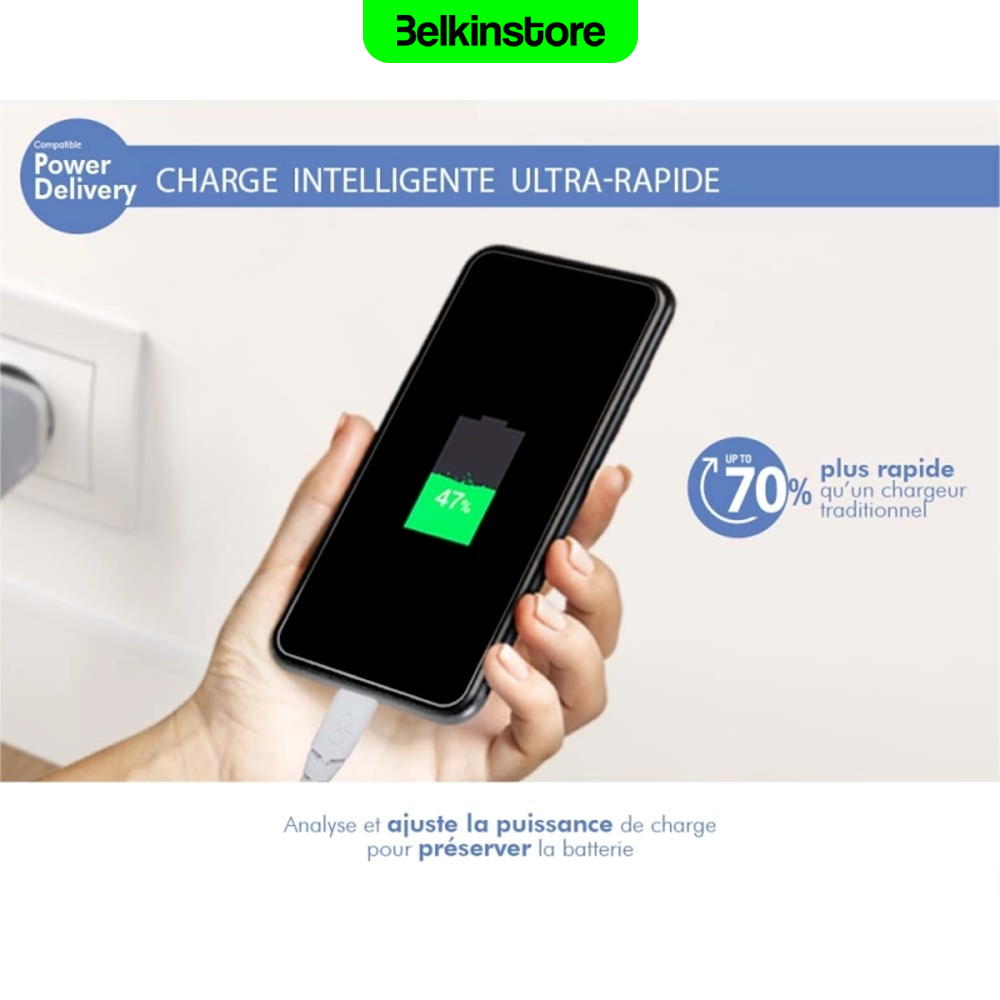 شارژر 37 واتی فورس پاور مدل - USB-C PD FORCE POWER - مدل FPLICS2AC37WPDW