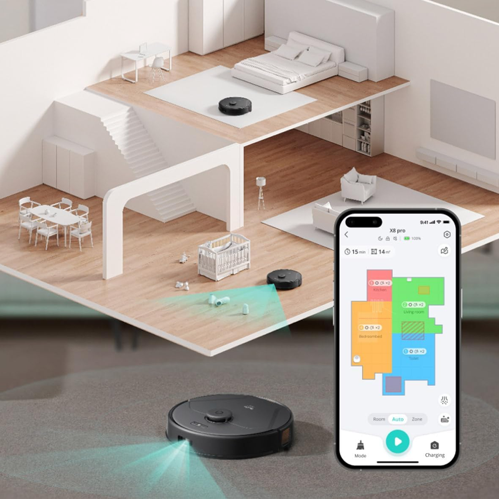 جاروی رباتیک هیبریدی یوفی eufy clean X8 Pro SES Robot Vacuum – مدل T2276